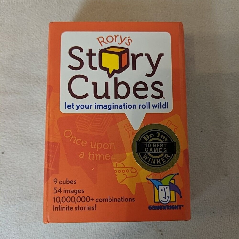 Rory's Story Cubes Gamewright 9 Imagination Cubes 2010 8+ 54 Images Dice Game